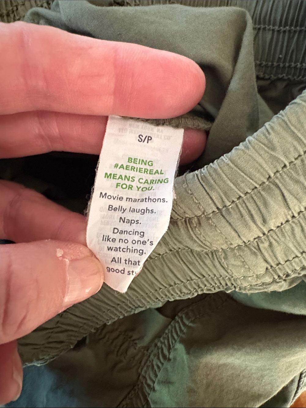 Aerie High Waisted Go-For-It Baggy Cargo Pant small excellent condition - Picture 5 of 13
